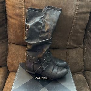 X appeal Adele grey boots